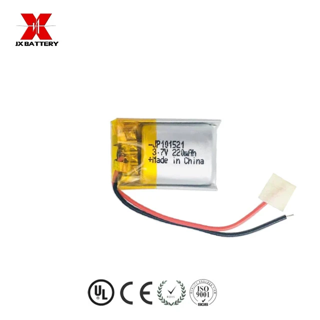 منی کھلونوں کے لیے حسب ضرورت لی پولیمر بیٹری JP101521 220mAh 0.814Wh 3.7v بیٹری